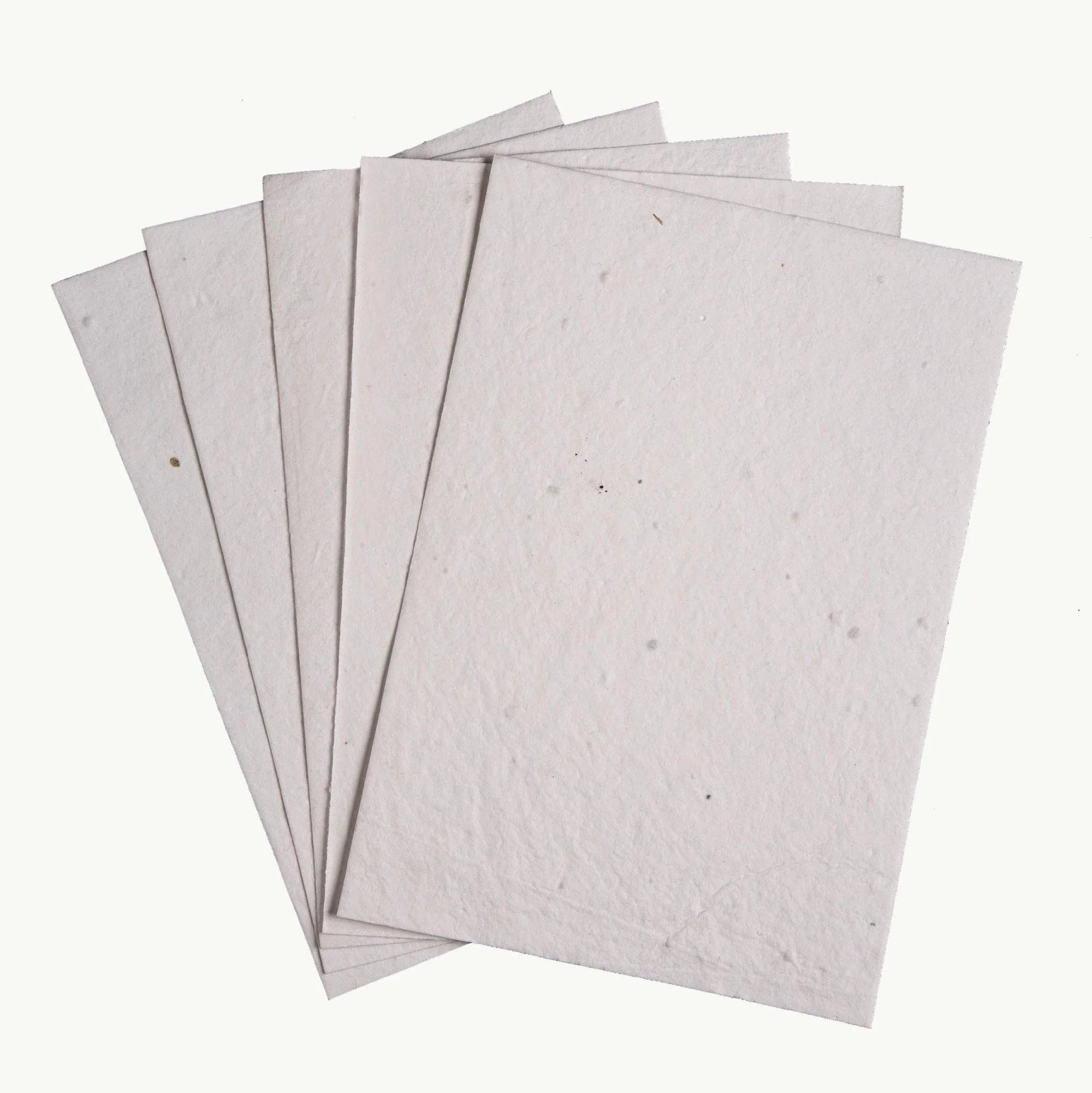 Mixed vegetable seed paper with rough natural textures