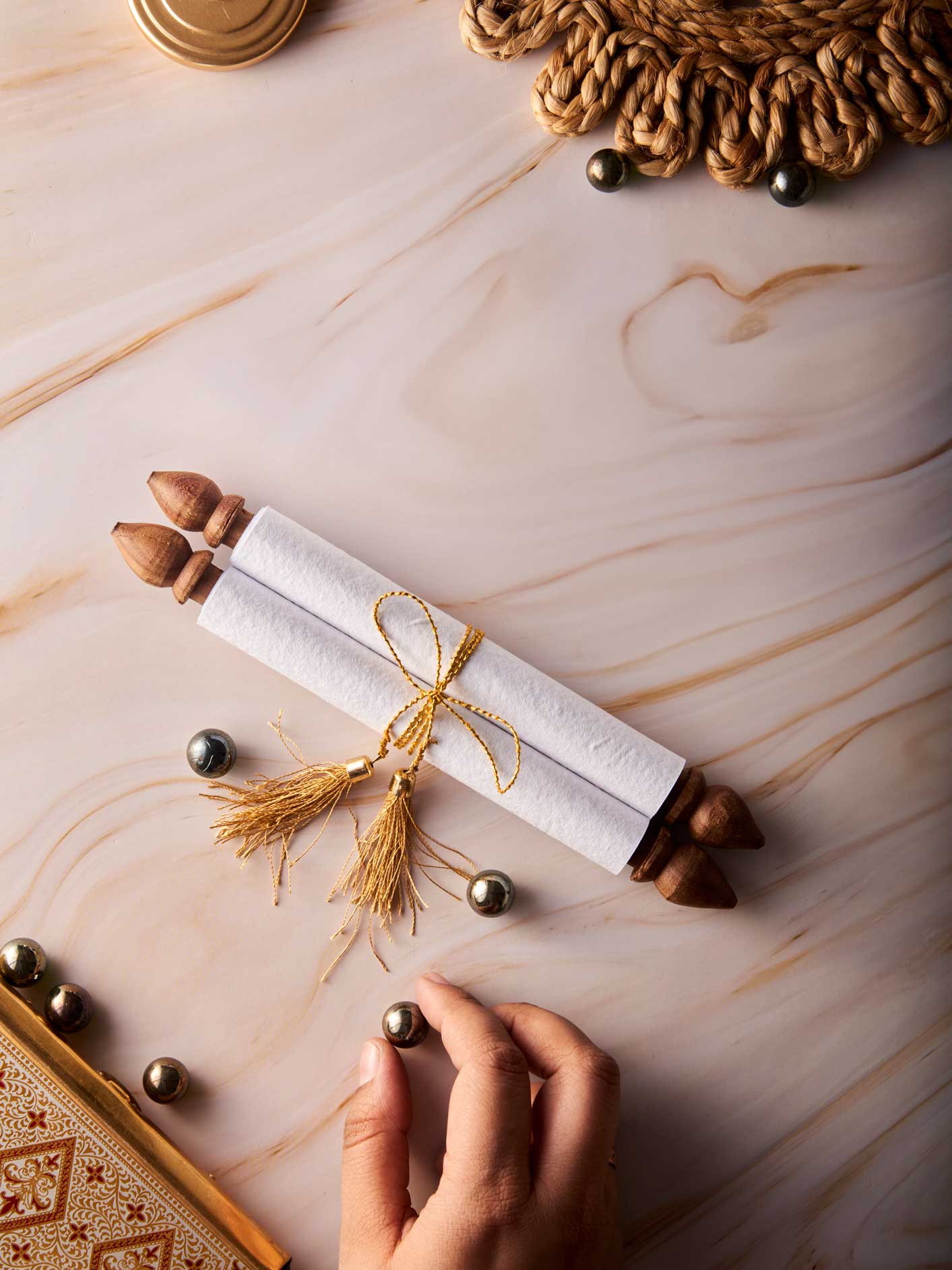 Azure Scroll Invitation